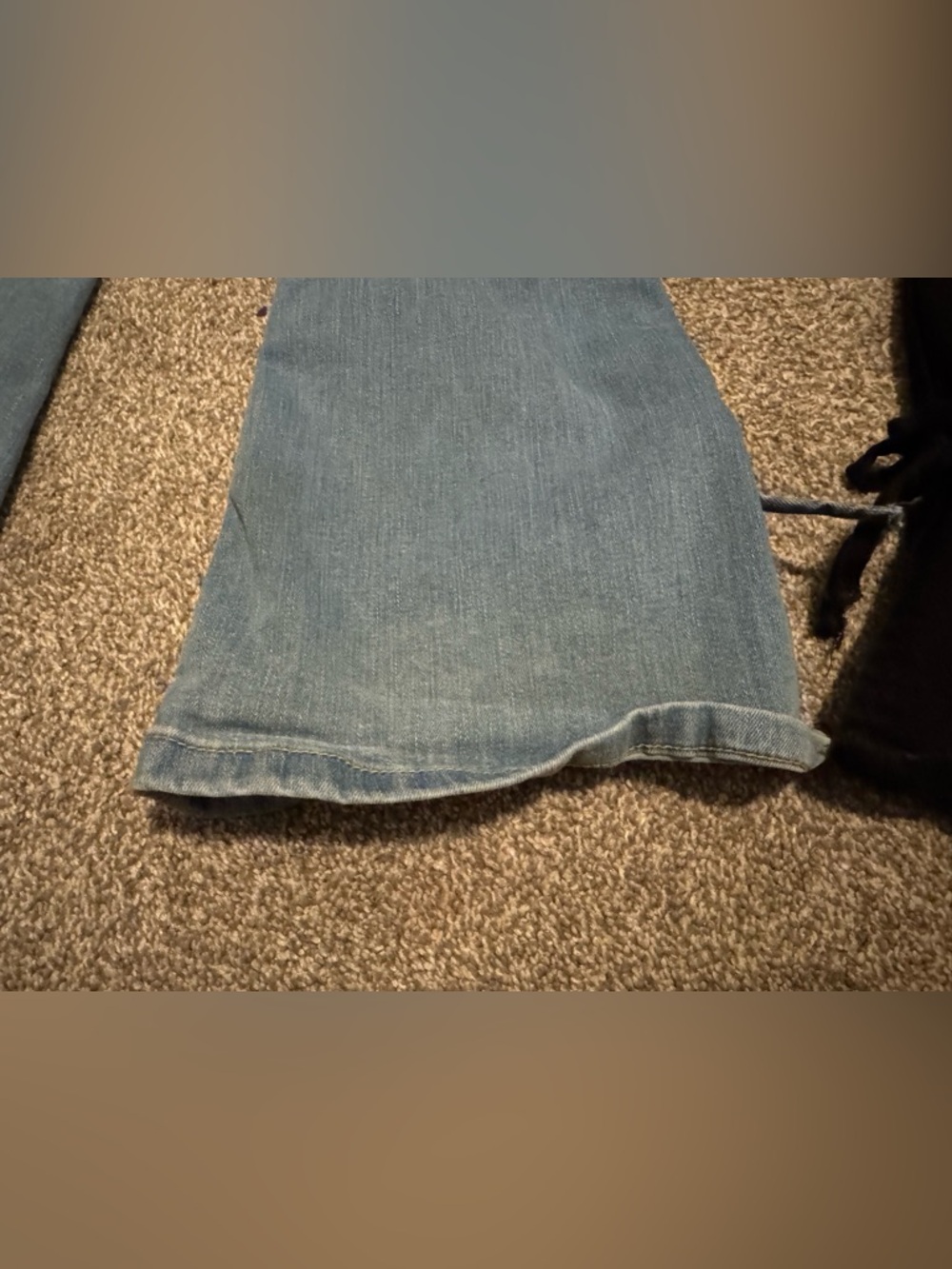 Set of 2 Art Class Girls Sz 8 Blue Jeans Black denim bow flare bell bottoms - Picture 14 of 16